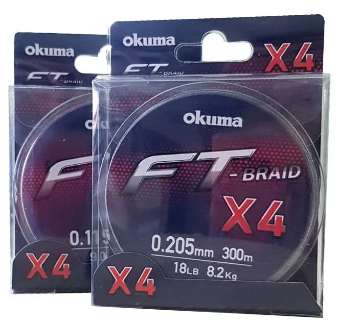 Okuma Ft-4 Braided Line 300 mt Grey Örgü İp